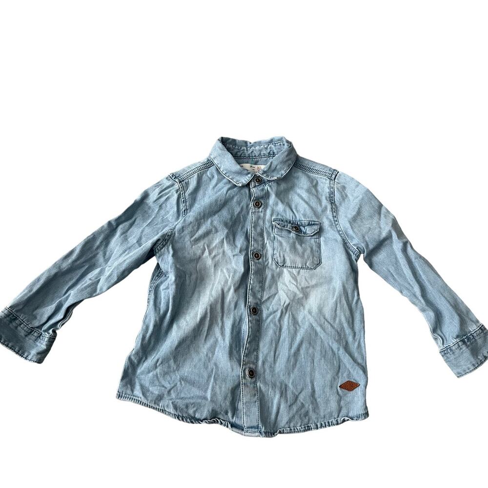 Zara Baby Collection Button Down Jeans Shirt